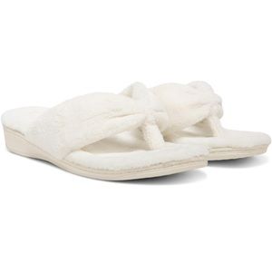 VIONIC Gracie Thong Slipper in Marshmallow (White) NWT $70